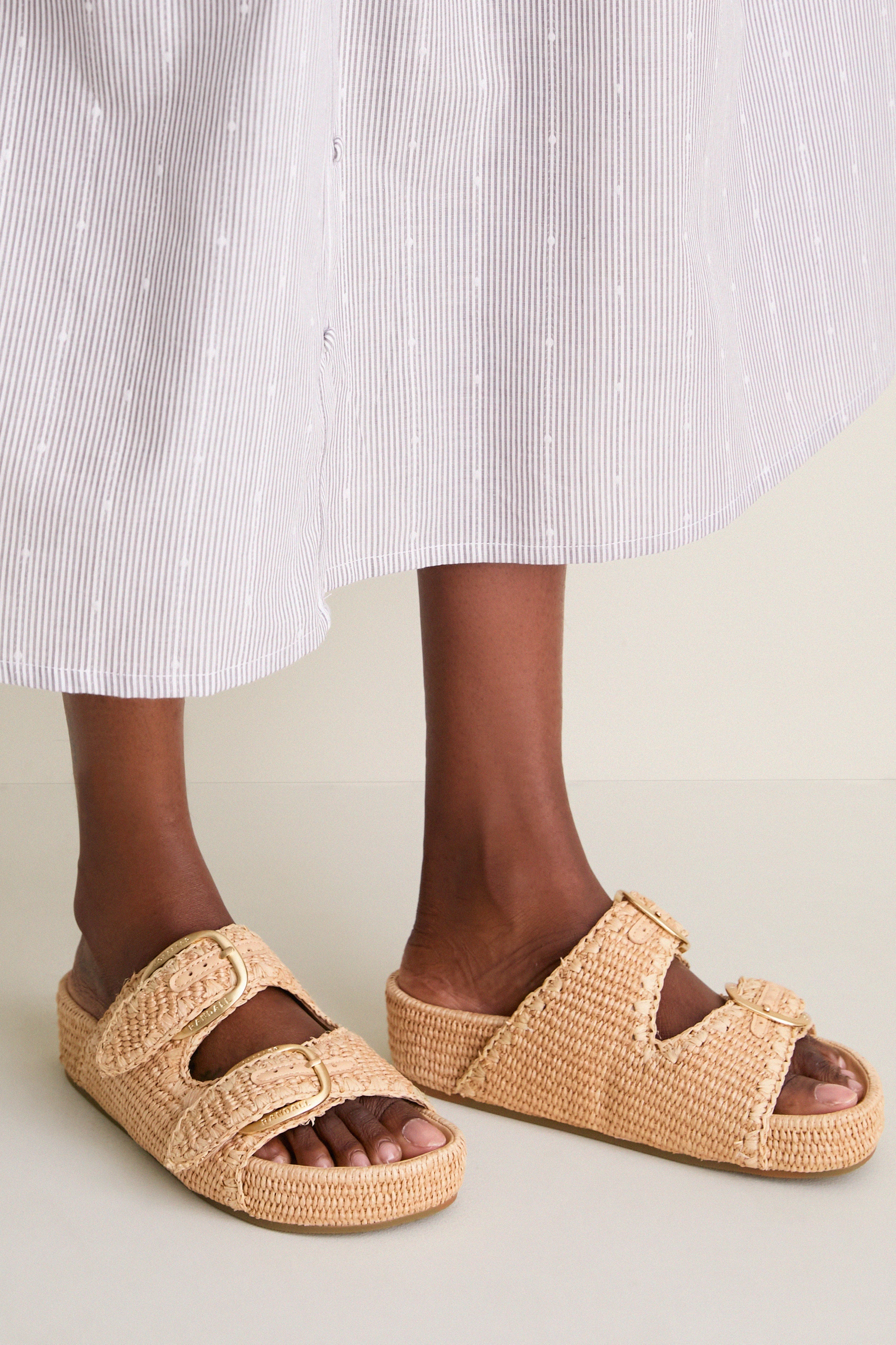 Natural Chunky Woven Nico Sandals
