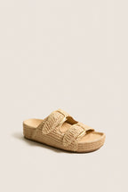 Natural Chunky Woven Nico Sandals