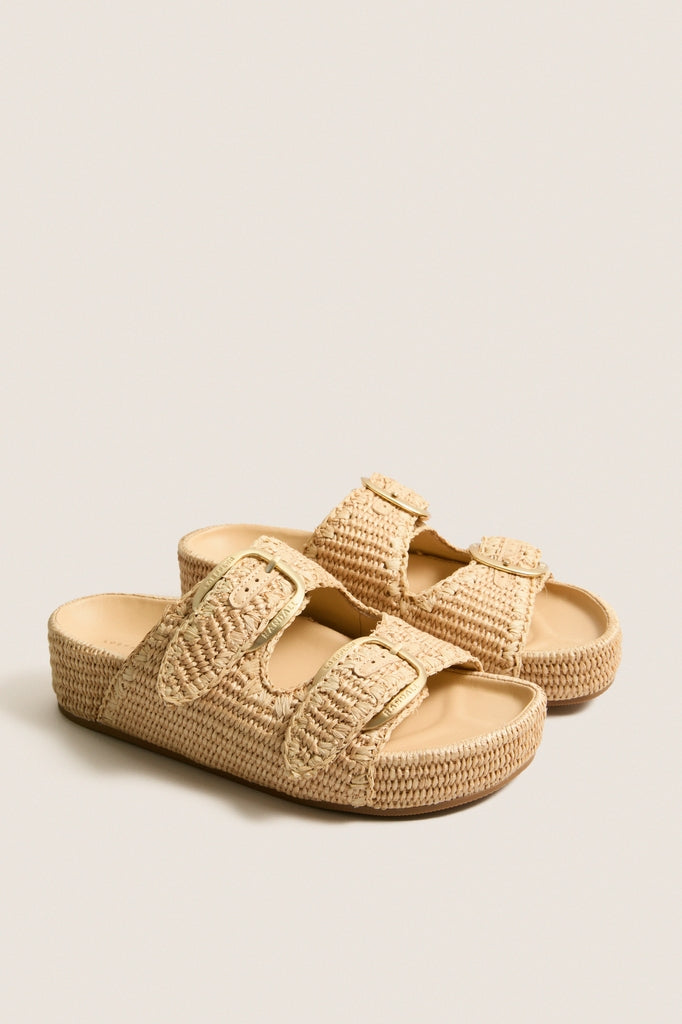 Natural Chunky Woven Nico Sandals
