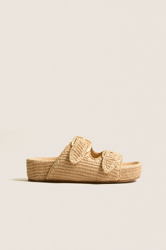 Natural Chunky Woven Nico Sandals