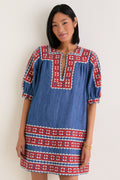 Multi Stina Chambray Mini Dress