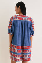 Multi Stina Chambray Mini Dress