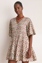 Multi Viera Print Mini Dress