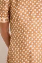 Coconut Sand Dot Casey Dress