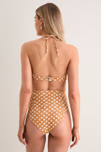 Coconut Sand Dot Belize Bikini Top