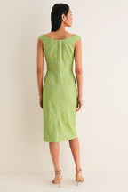 Tuileries Vine Stretch Jacquard Romy Midi Dress