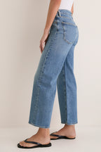 Kindle Mid Rise Relaxed Straight Harper Jean