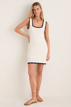 Creme Crochet Harper Tank Dress