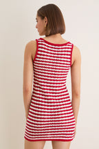 Avenue Stripe Knit Michaels Mini Dress