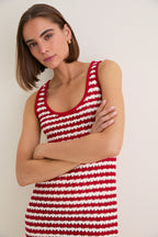 Avenue Stripe Knit Michaels Mini Dress