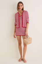 Avenue Stripe Knit Michaels Mini Dress