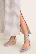 Multi Seersucker Annette Maxi Shirt Dress
