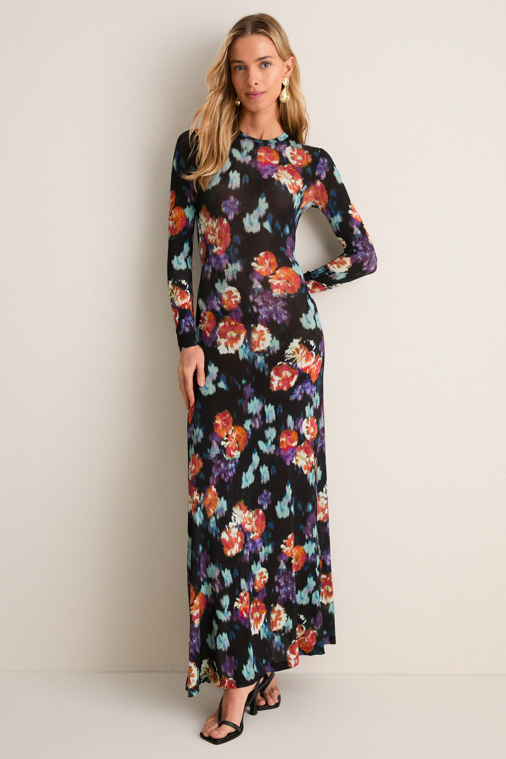 Nocturne Amari Long Sleeve Jersey Dress