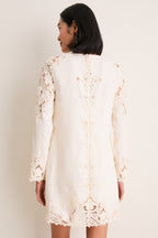 Ivory Camie Linen Mini Dress