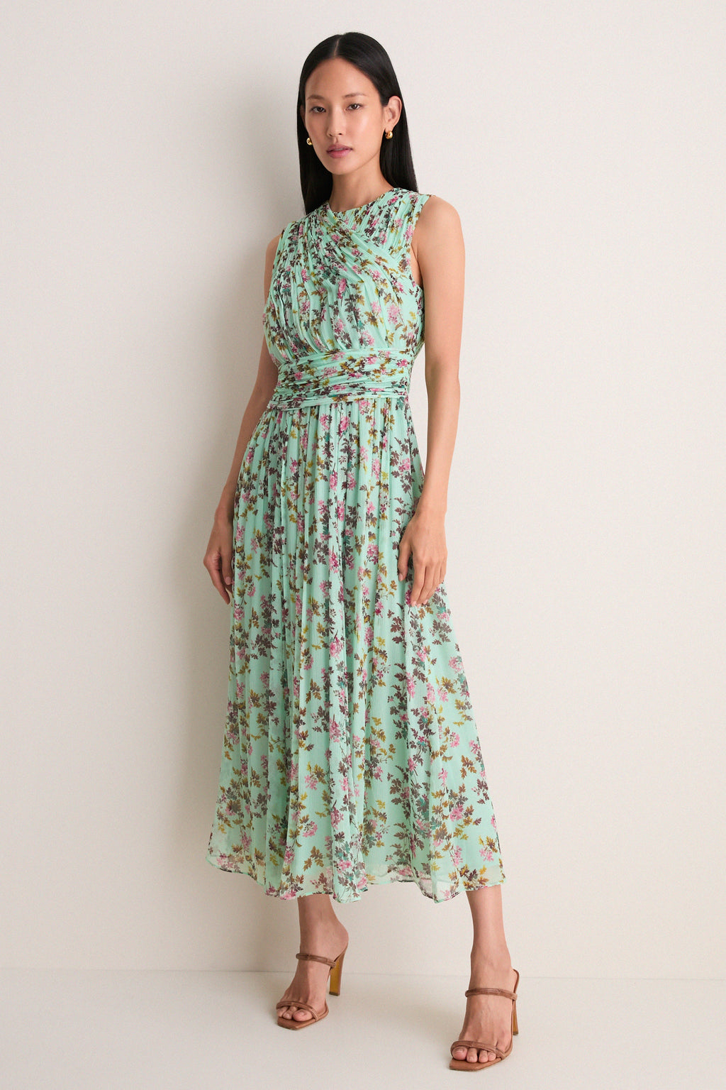 Opaline Celestina Sleeveless Silk Dress