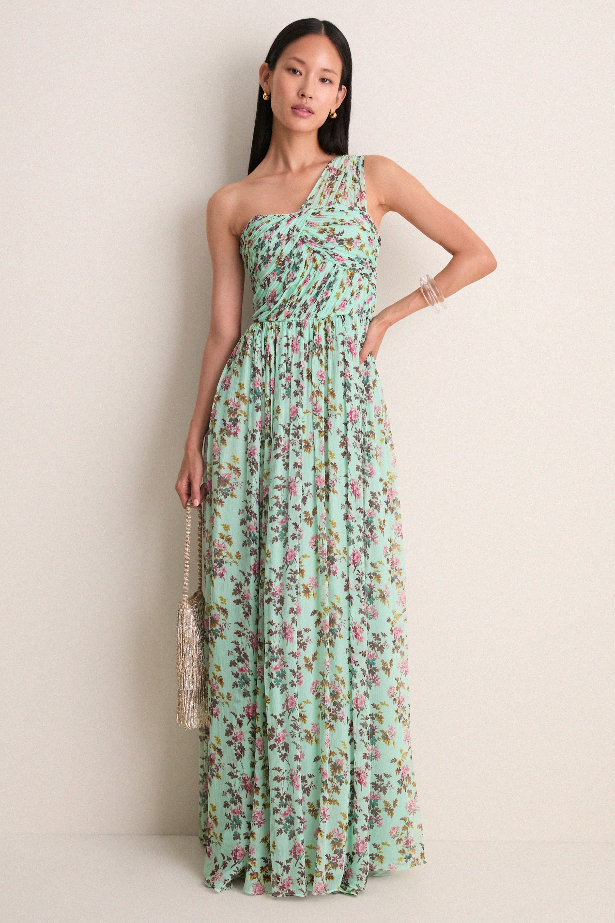 Opaline Aureline Silk Gown