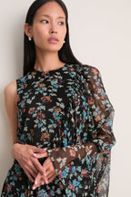 Nightshade Seraphina Silk Draped Dress