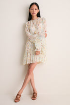 Moon Petal Emmeline Silk Mini Dress