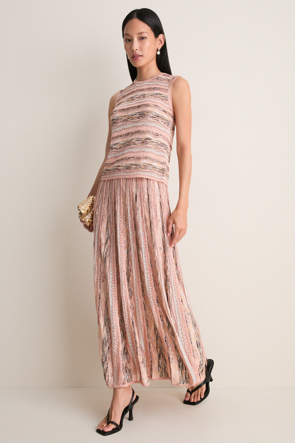 Hibiscus Clio Knit Midi Skirt