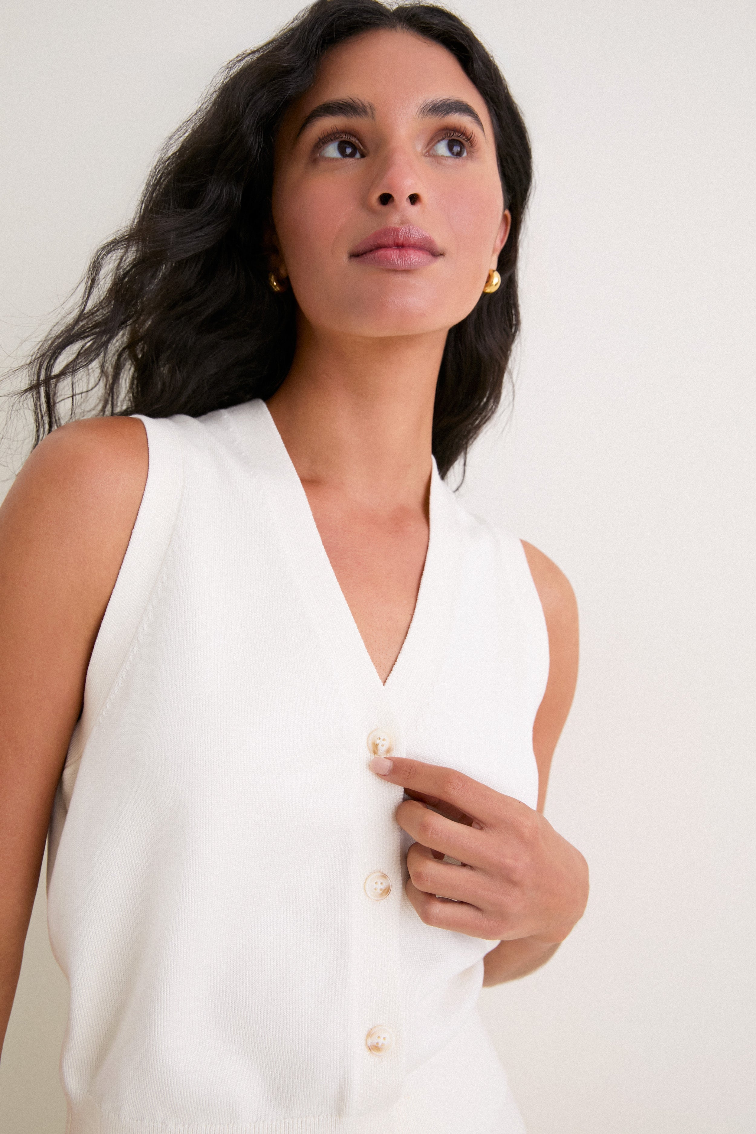 Ivory Connie Knit Vest
