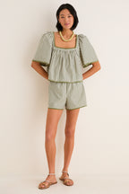 Jardin Stripe Whipstitch Kieran Short