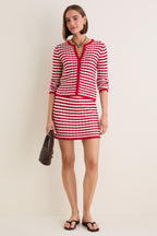 Avenue Stripe Knit Martha Cardigan