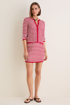 Avenue Stripe Knit Martha Cardigan