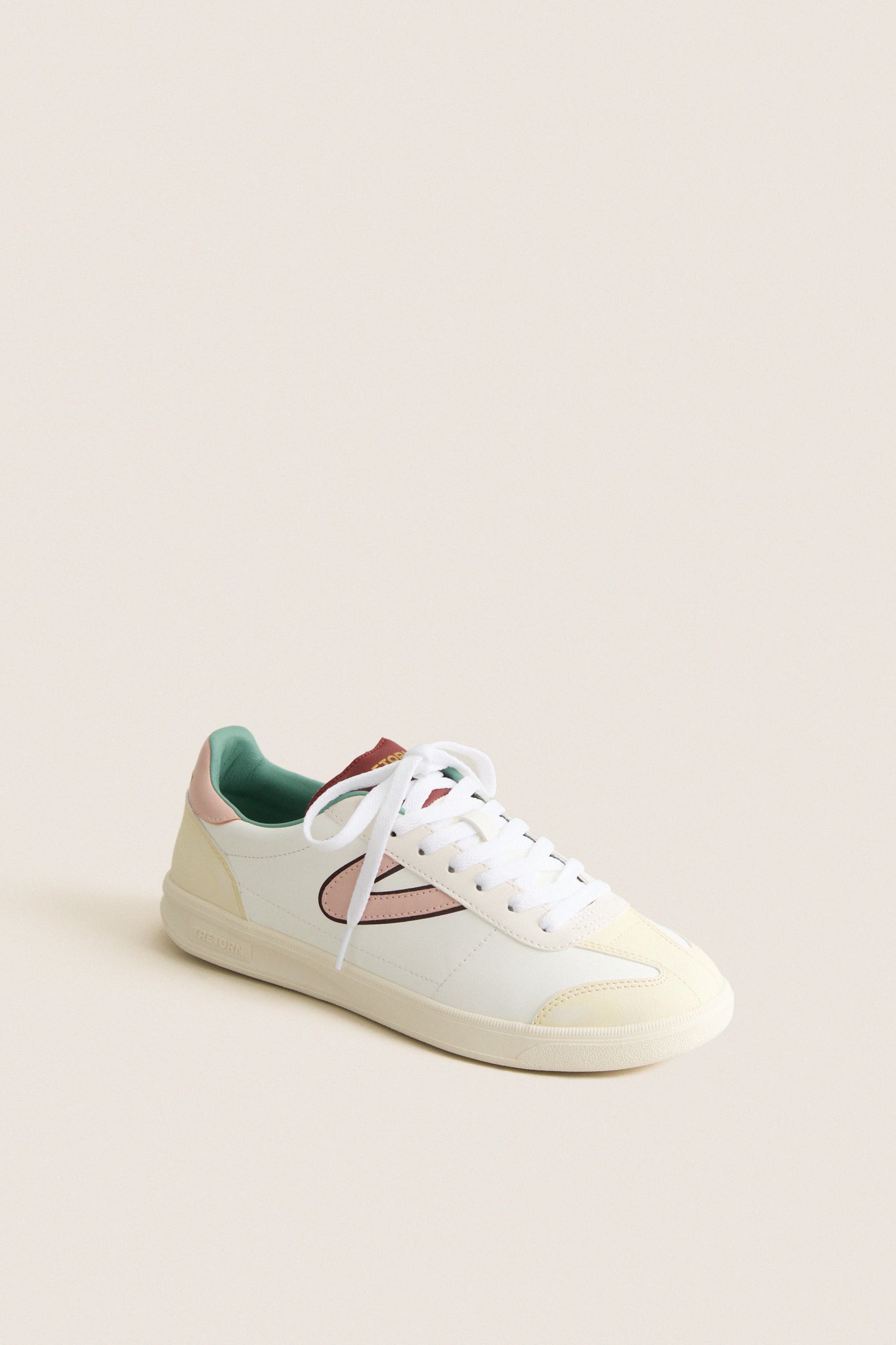 White Burgundy and Pink Skylar Sneakers