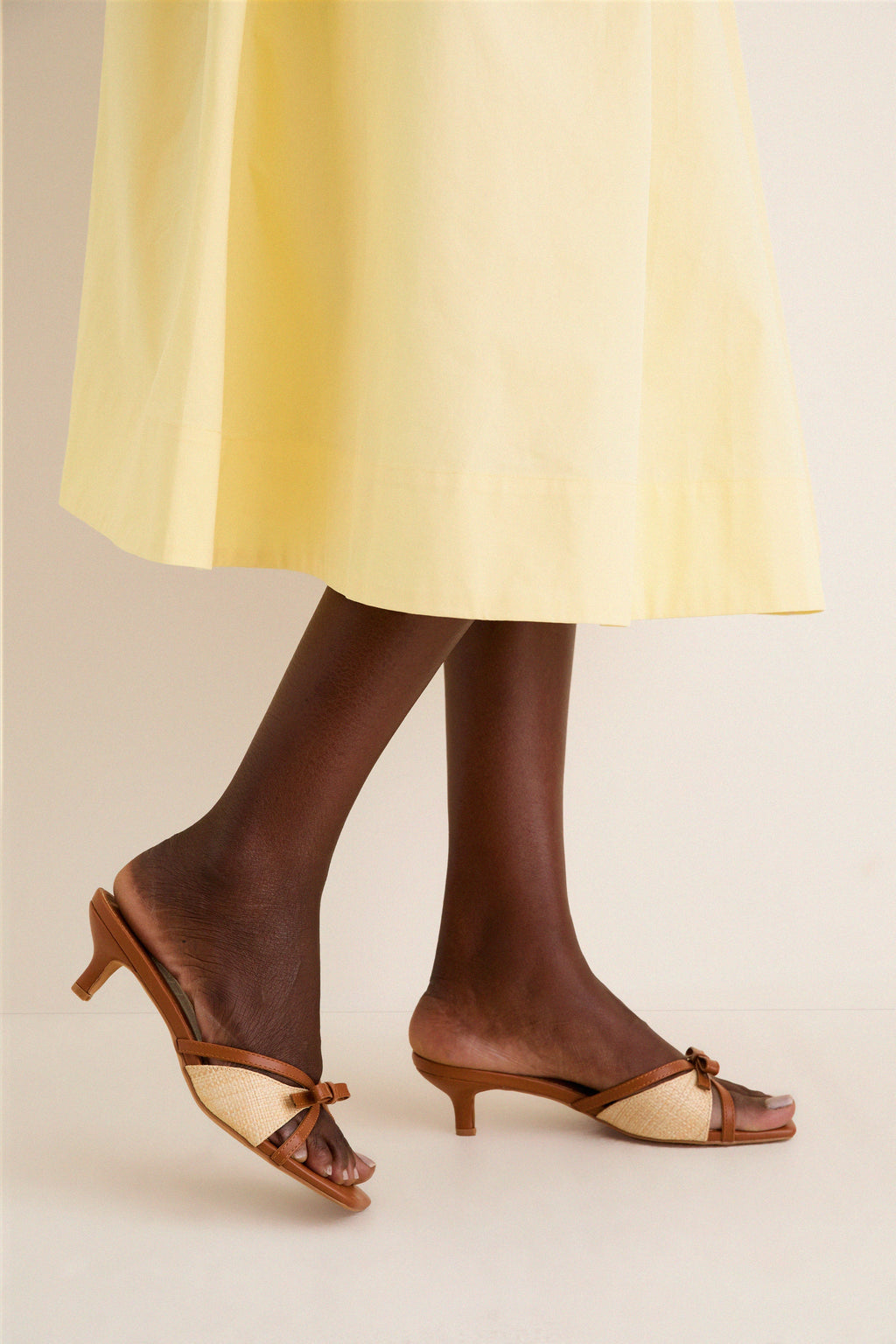 Cognac Porter Heels