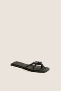 Black Ruthie Bow Sandals