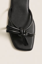 Black Ruthie Bow Sandals