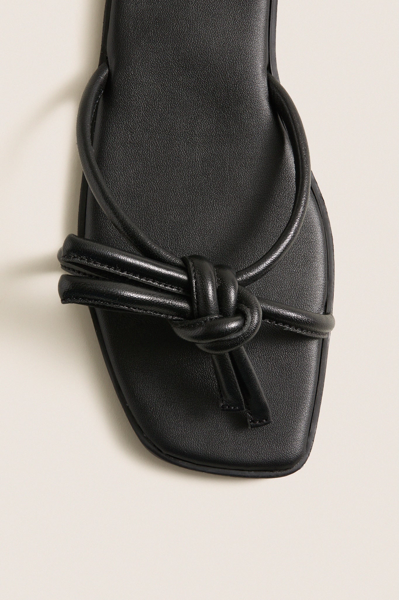 Black Ruthie Bow Sandals