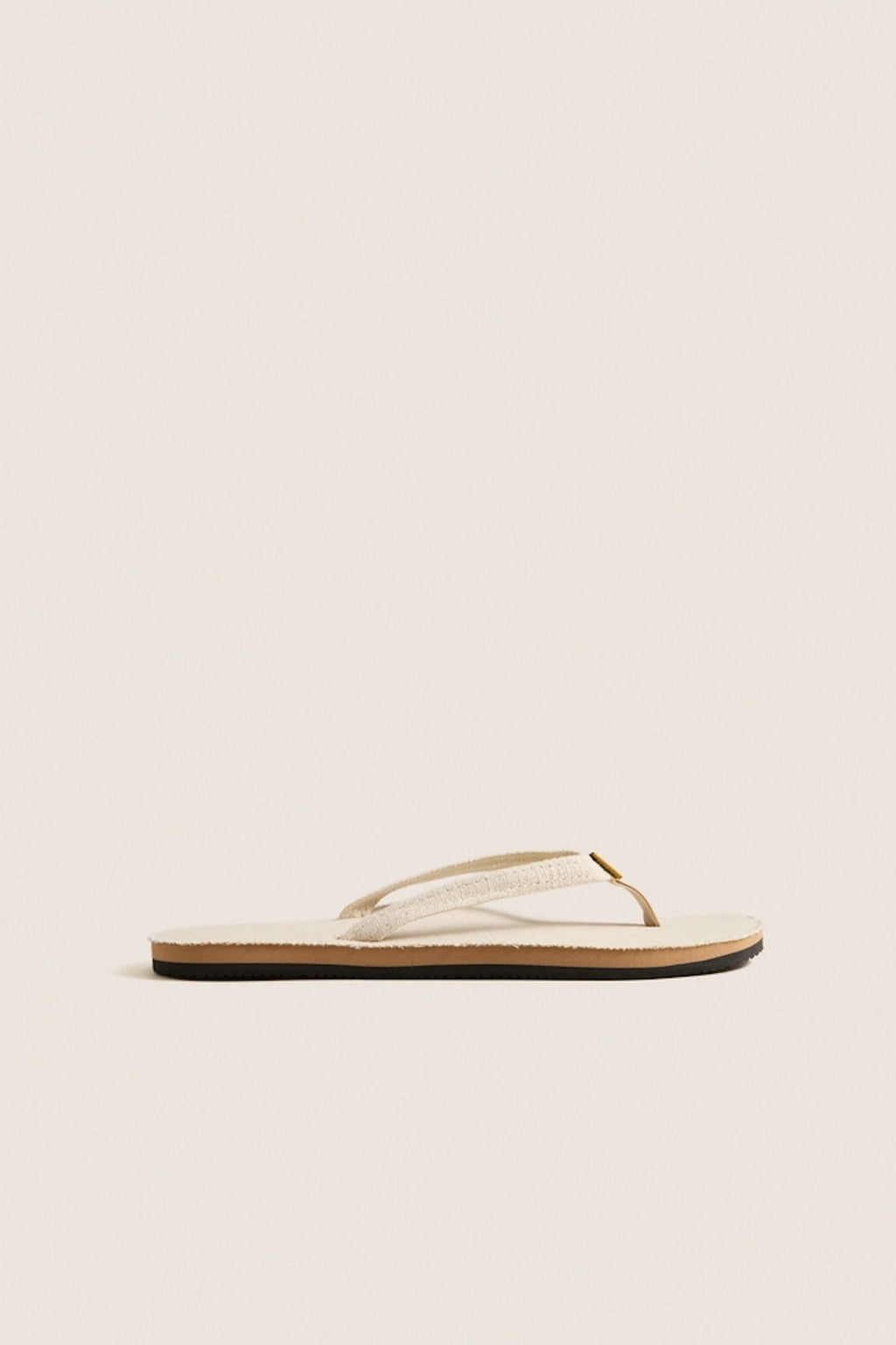Natural Hemp Single Layer Flip flops