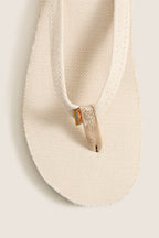 Natural Hemp Single Layer Flip flops