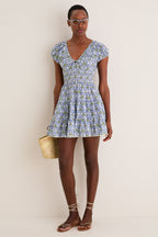 Cornflower Asterid Mini Dress