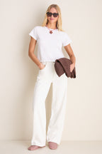 Pink Marshmallow Bareitall Shine Mules