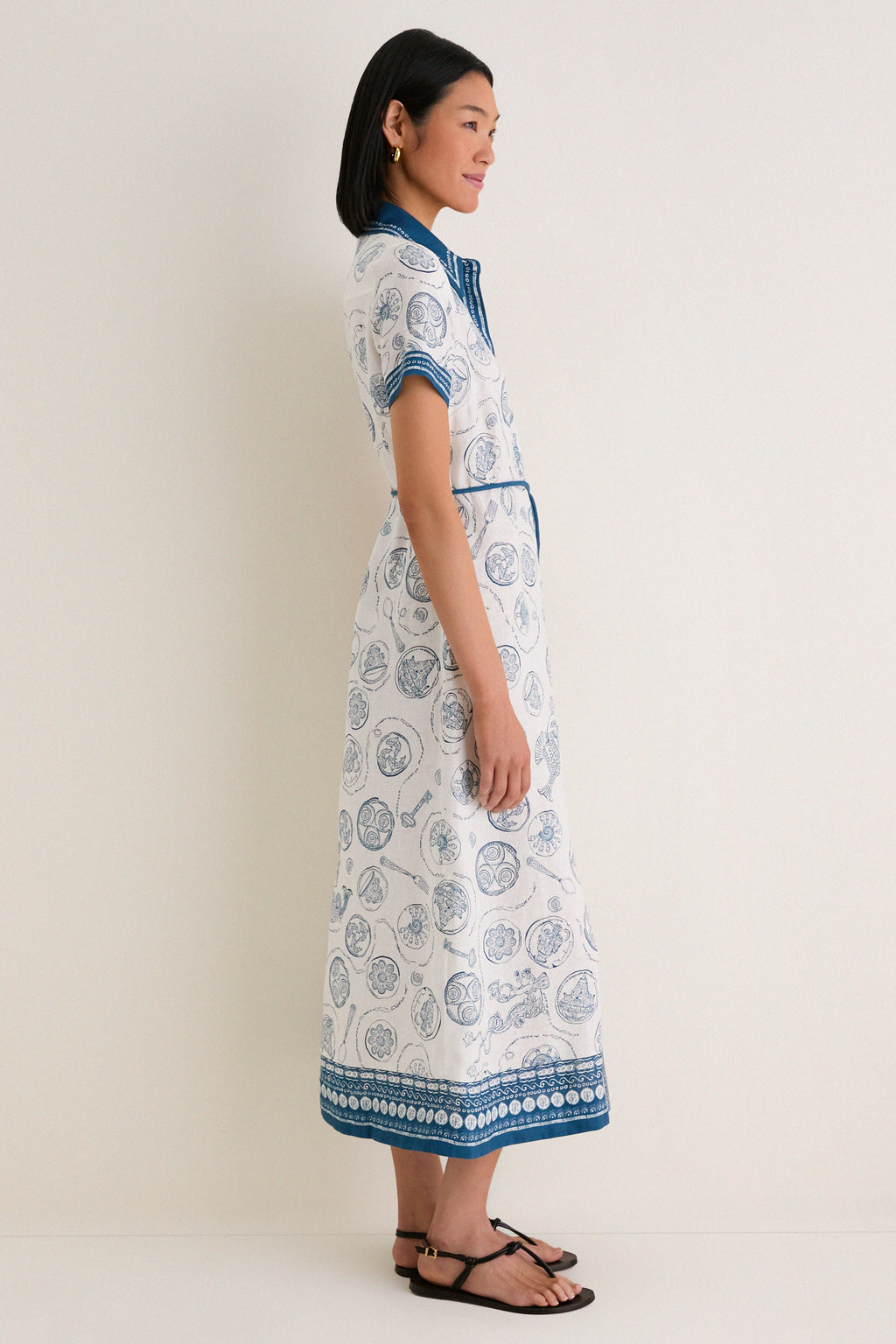 Ivory Lucky Shirt Dress