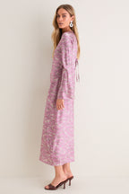 Orchid Haze Multi Midi Gemma Dress