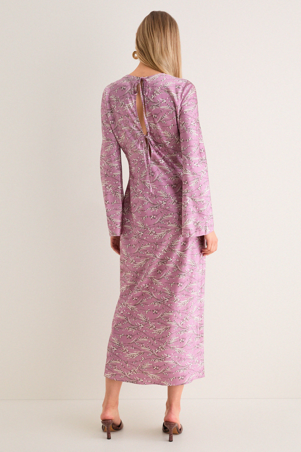 Orchid Haze Multi Midi Gemma Dress