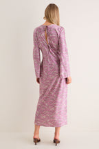 Orchid Haze Multi Midi Gemma Dress