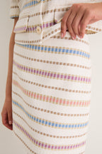Ecru Multi Ohemia Skirt