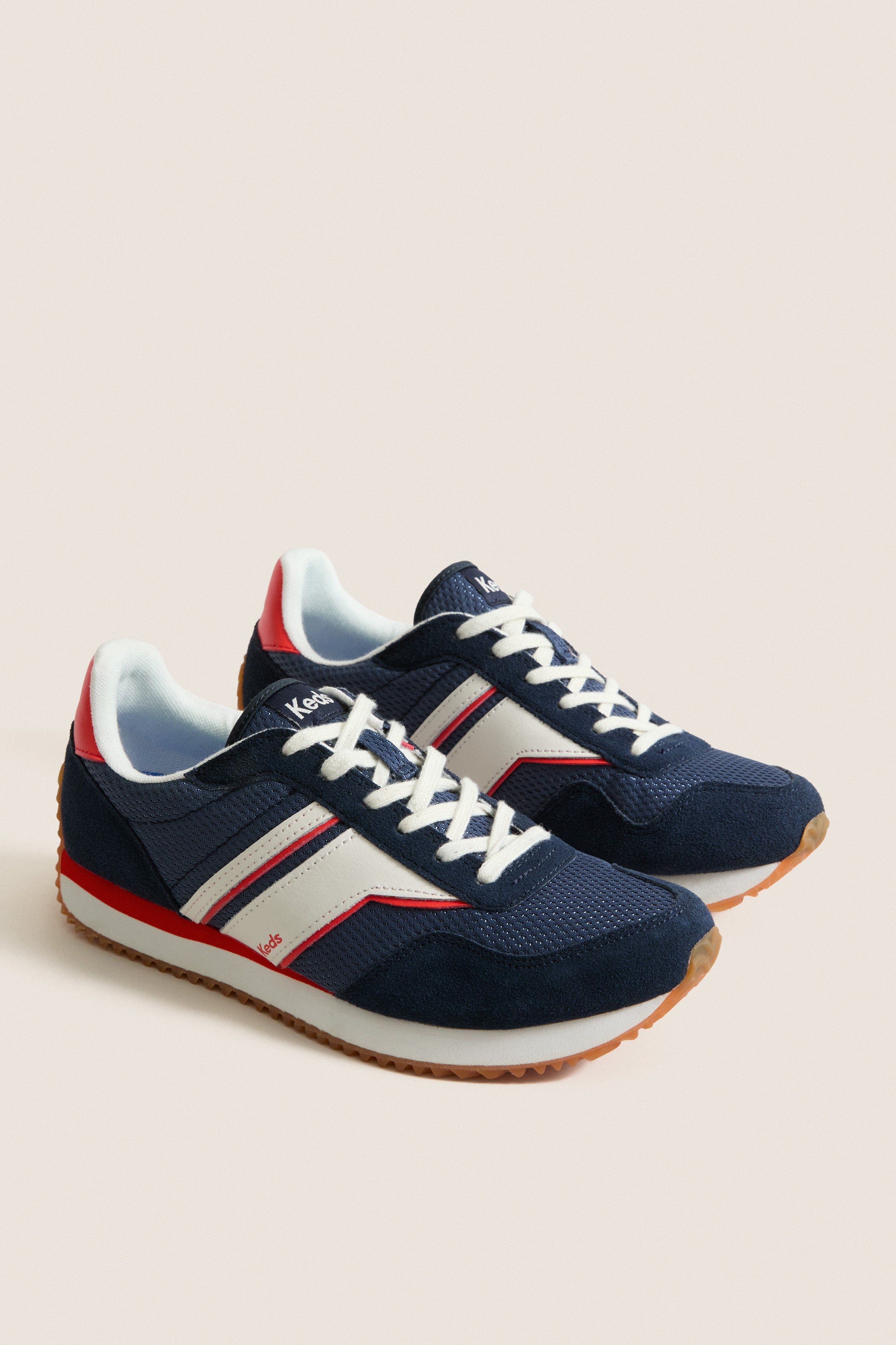 Navy, Red and White Rena Sneakers