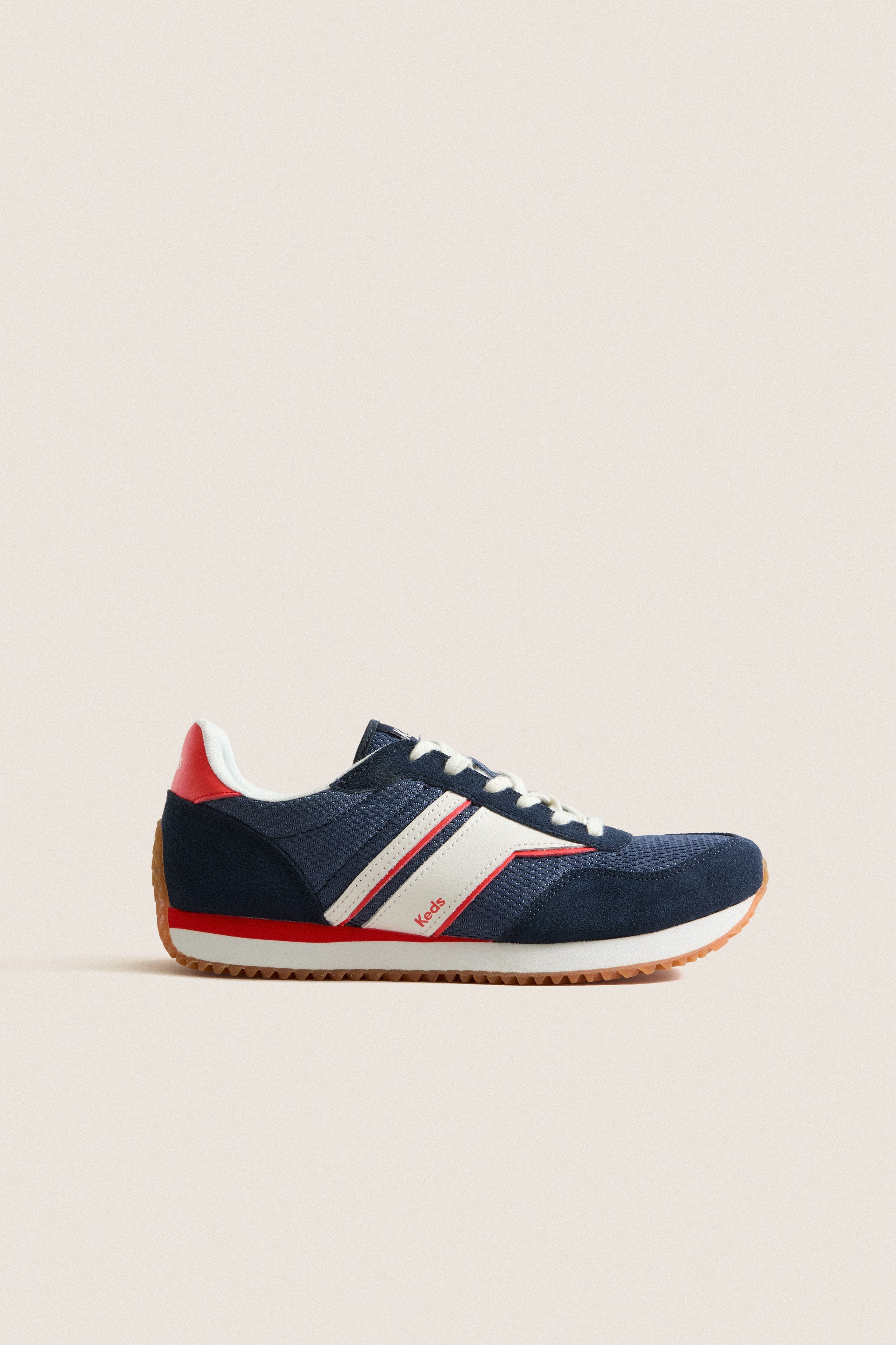 Navy, Red and White Rena Sneakers