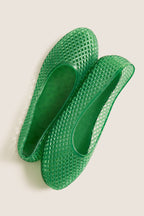 Green Iro Jelly Flats