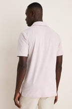 Faded Scarlet Stripe Albatross Cotton Blend Pique Polo