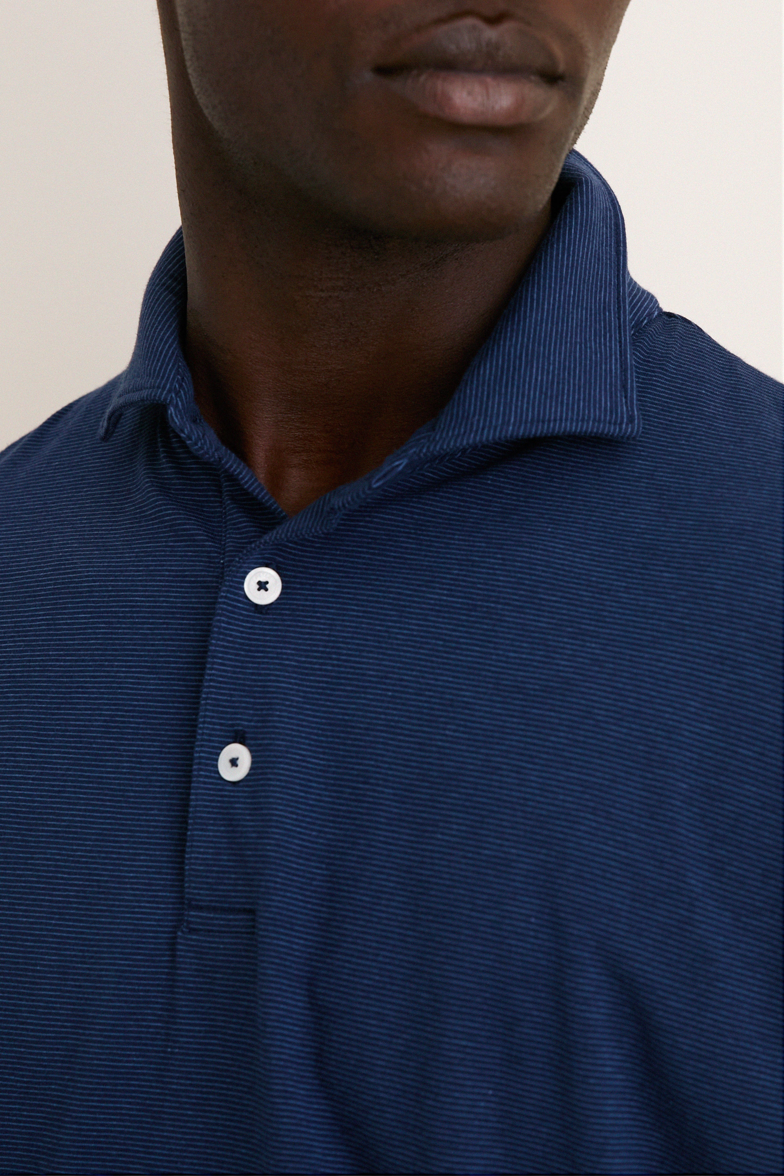 Navy Ryles Crown Flex Cotton Polo