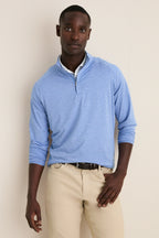 Dust Blue Stealth Stripe Performance Quarter Zip