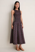 Block Print Polka Siempre Tank Maxi