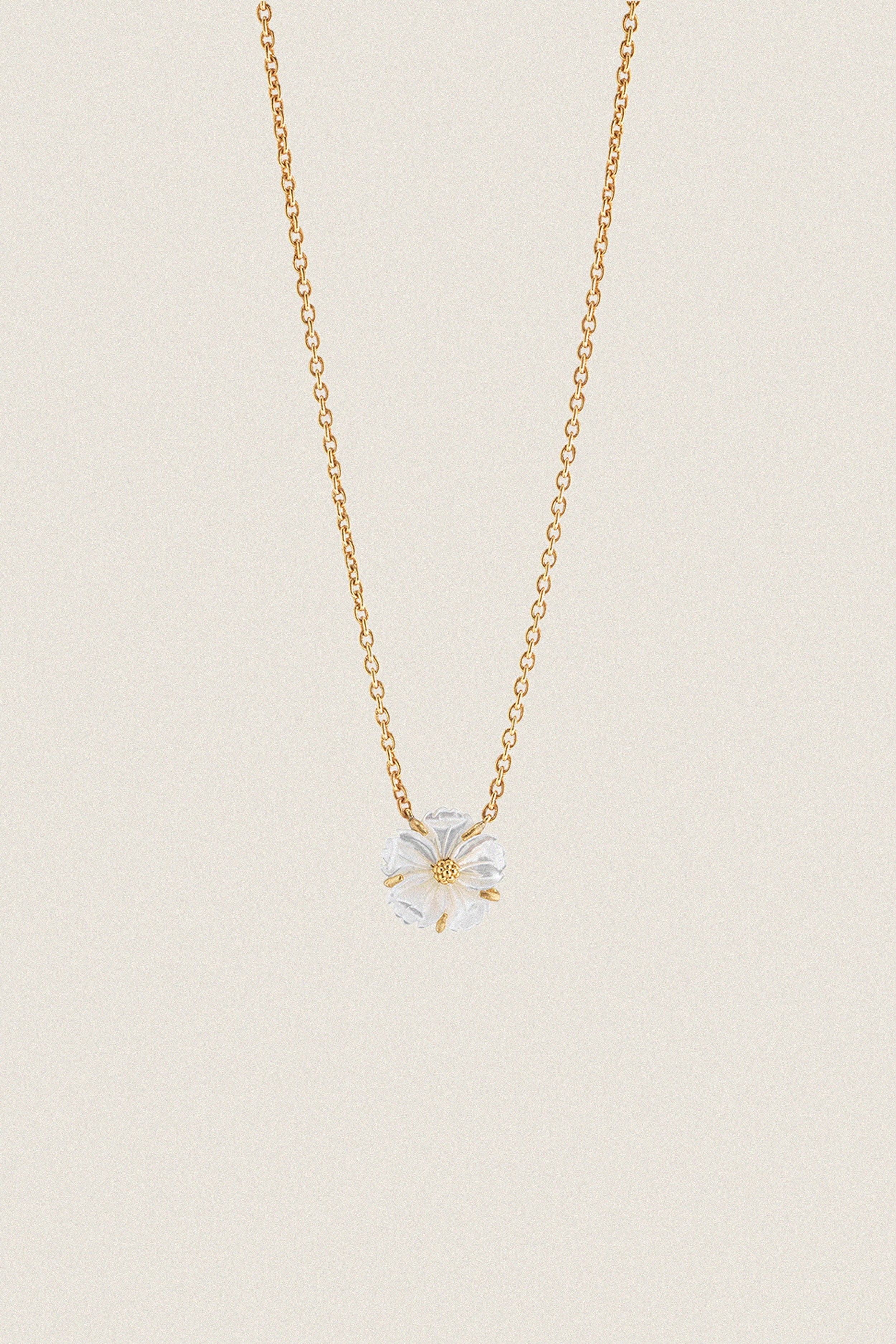 Mother of Pearl Meadow Garden Petite Station Necklace