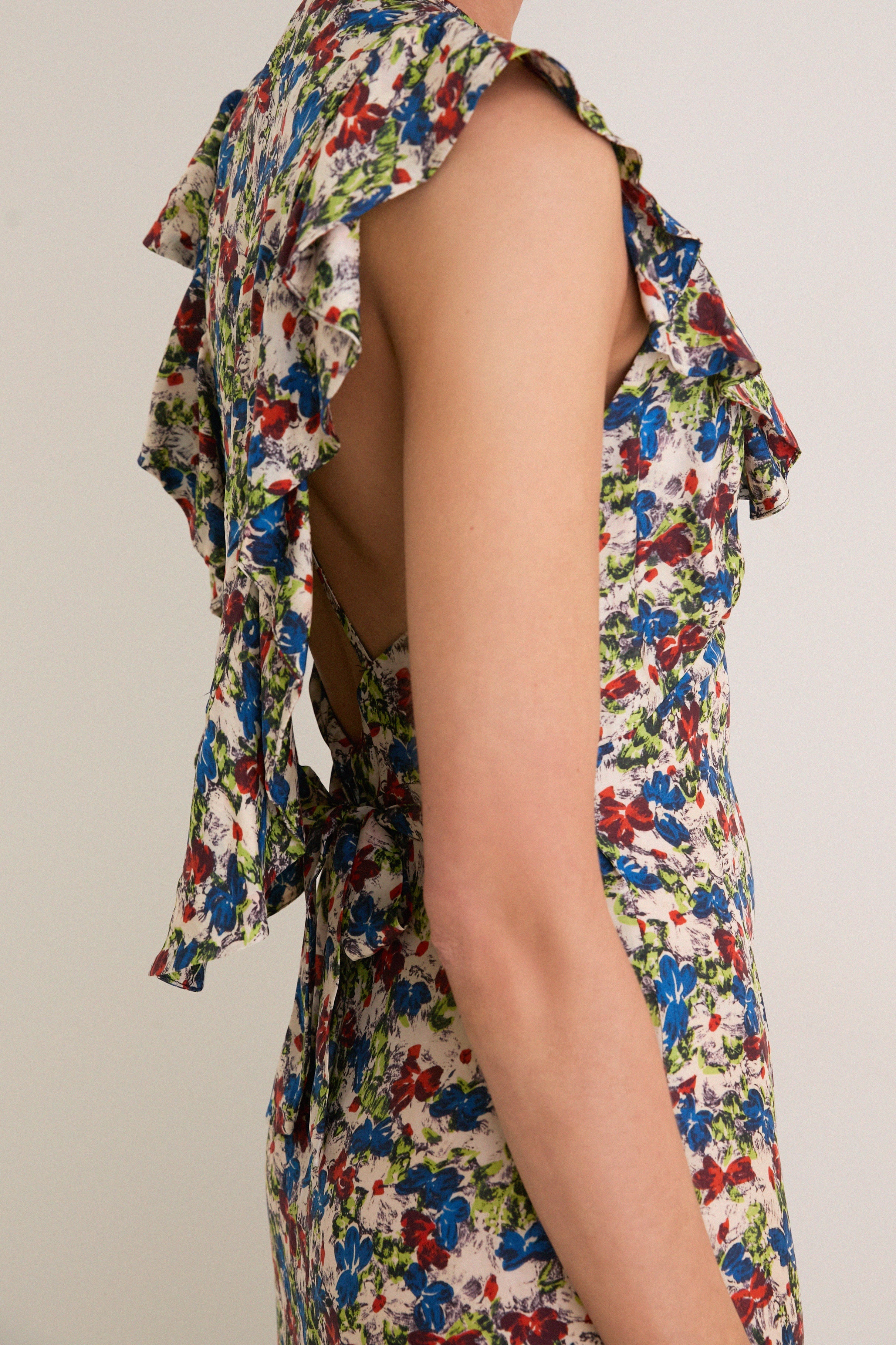 Ditsy Meadow Clemence Maxi Dress